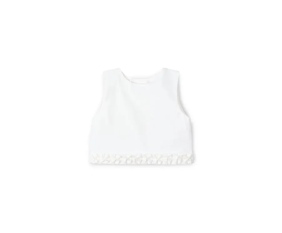 obrazek 1 Mayoral Top 3022 Écru Regular Fit