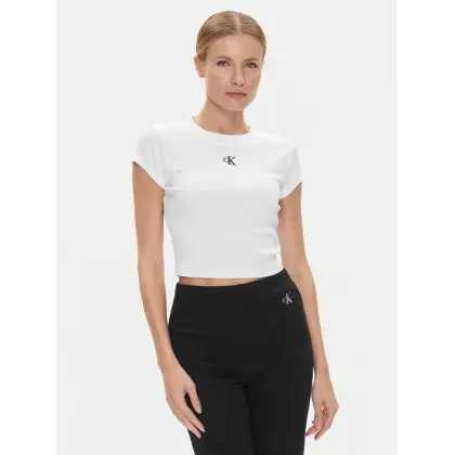 Zdjęcie Calvin Klein Jeans T-Shirt J20J218337 Biały Slim Fit