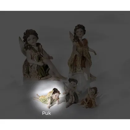 Zdjęcie Mała porcelanowa lalka wróżki - Sibania