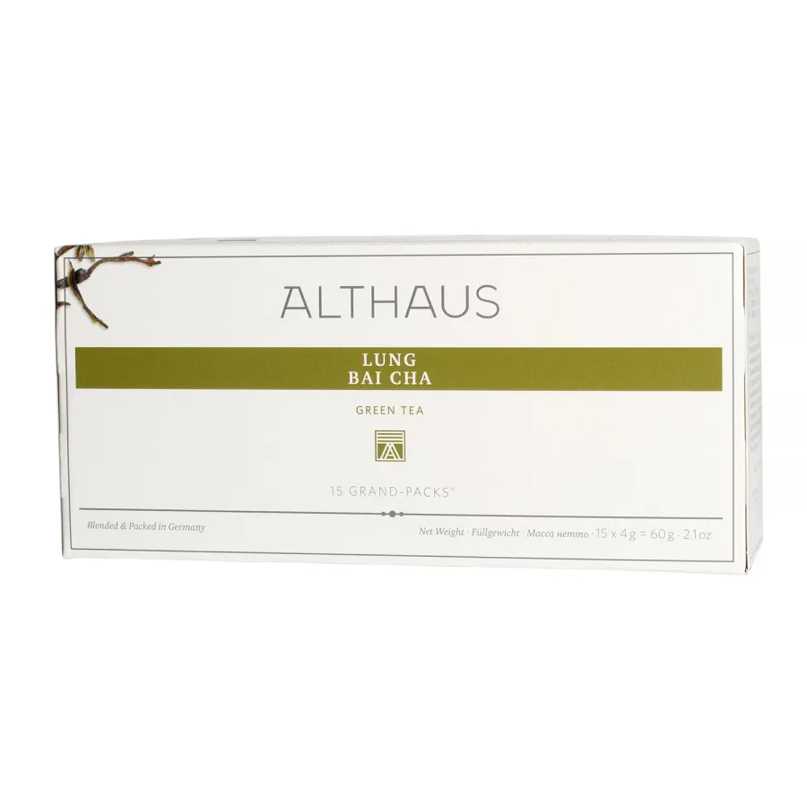 obrazek 1 Althaus - Lung Bai Cha Grand Pack - Herbata 15 dużych saszetek ALTHAUS