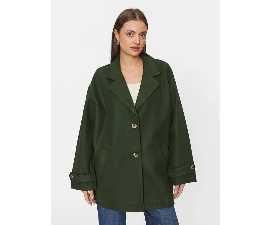 obrazek 1 Noisy May Płaszcz przejściowy Alicia 27026405 Zielony Oversize