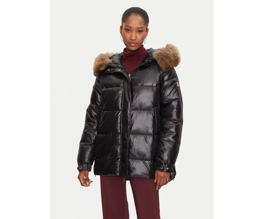 obrazek 1 Fracomina Kurtka zimowa FJ24WC3002O45601 Czarny Regular Fit