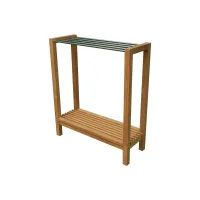 Picture Original towel rack made of natural teak wood