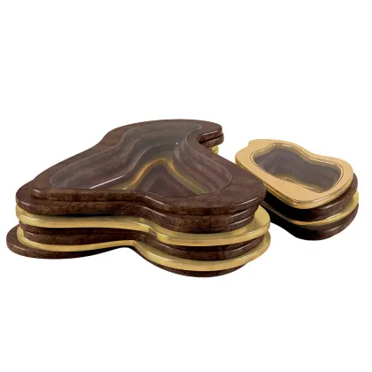 Picture Exclusive table - top made of transparent glass - Malabar