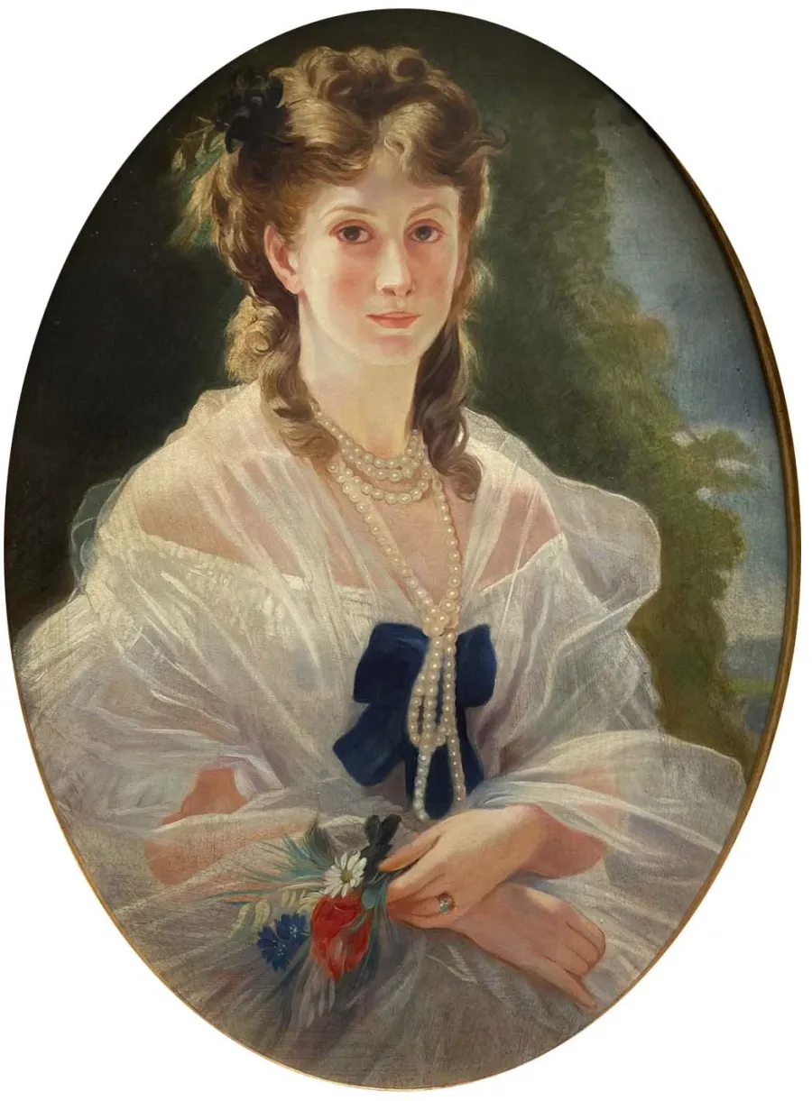 obrazek 2 Portret księżnej Morny, księżniczki Troubestkoy 70x50 cm - Angelo Granati