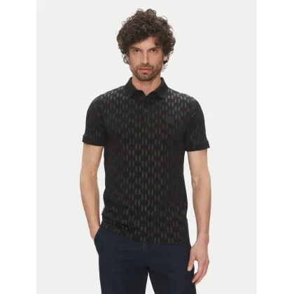 Zdjęcie KARL LAGERFELD Polo 745070 552251 Czarny Regular Fit