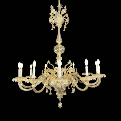 Picture Decorative glass chandelier from the 20th century