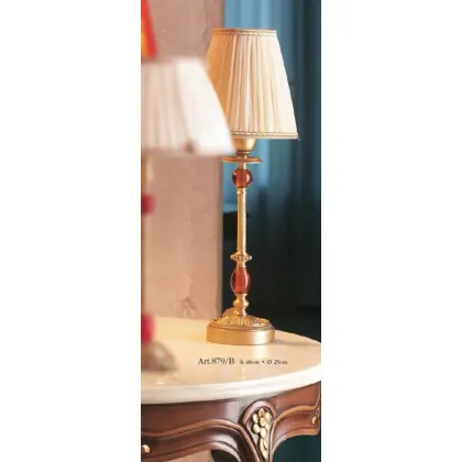 Picture Lamp with glasses and a brass saucer with an ivory conical shade – Il Paralume Marina