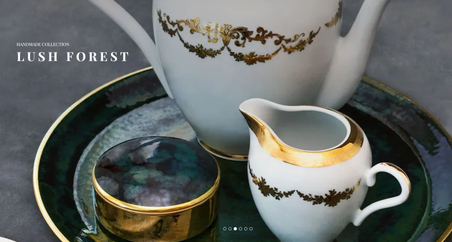 obrazek 4 Fantastyczna patera porcelanowa Lush Forest