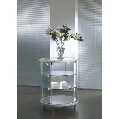 Zdjęcie Elitarna okrągła witryna z półkami z regulacją wysokości