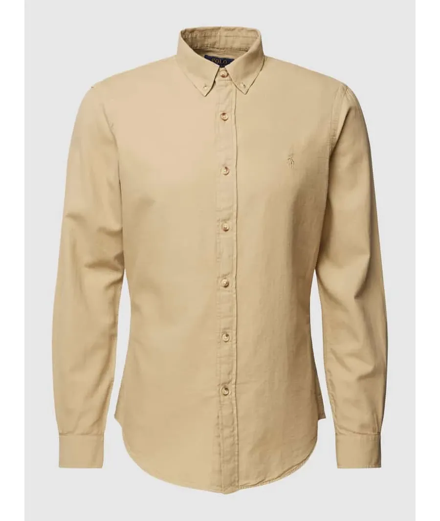 obrazek 1 Koszula casualowa o kroju slim fit z wyhaftowanym logo