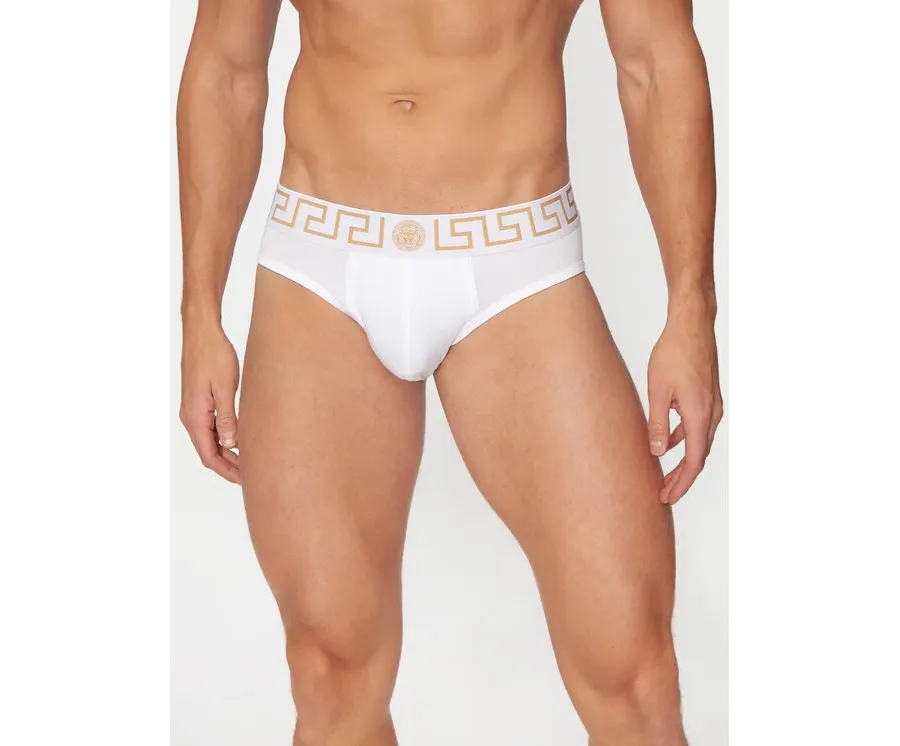 obrazek 1 Versace Slipy AU10027 1A10011 Biały