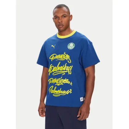 Zdjęcie Puma T-Shirt CWC Hoops x Palmeiras 631704 Niebieski Regular Fit