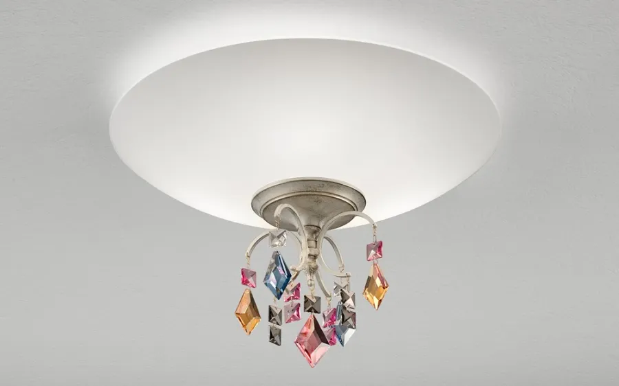 obrazek 5 Sufitowy żyrandol z kolorowymi kryształami - Luxury Products