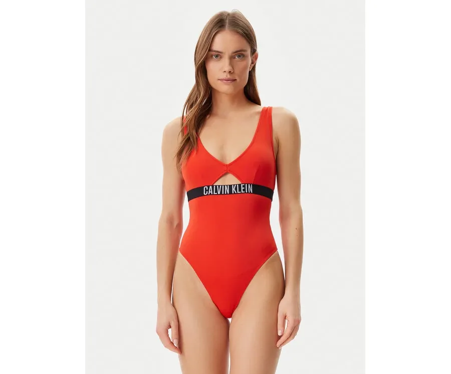 obrazek 1 Calvin Klein Swimwear Strój kąpielowy KW0KW02746 Czerwony