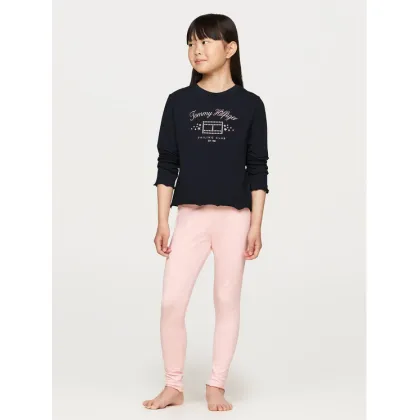 Zdjęcie Tommy Hilfiger Komplet bluzka i legginsy Ls Pj Legging Set UG0UG00763 Granatowy Regular Fit