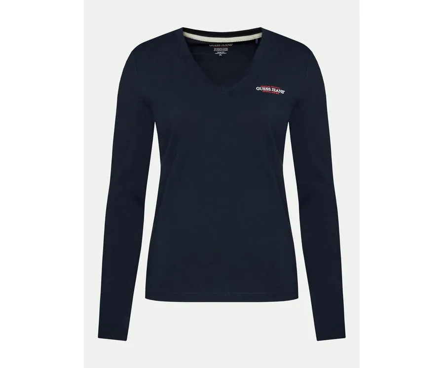 obrazek 1 Guess Jeans Bluzka W4YI21 J1314 Granatowy Slim Fit