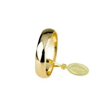 Picture Italian gold wedding ring 5mm