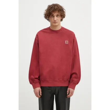 Zdjęcie Carhartt WIP bluza bawełniana Vista Sweat męska kolor czerwony z aplikacją I029522.H8GD