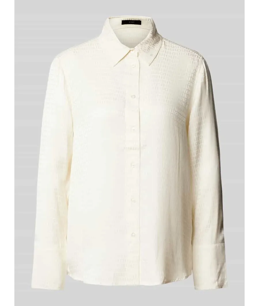 obrazek 1 Bluzka o kroju regular fit z kołnierzykiem koszulowym