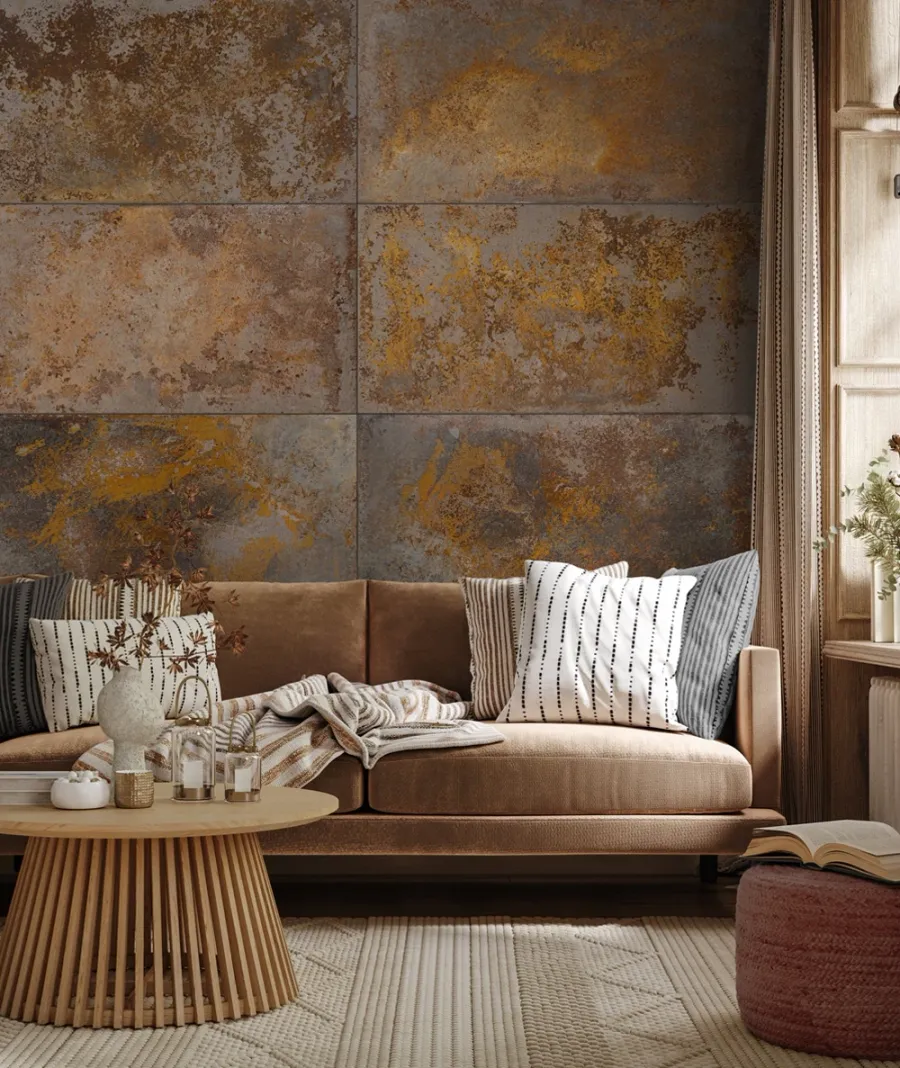 obrazek 1 100x50 cm DS - (brązowy corten) - płyta beton architektoniczny ultralekka