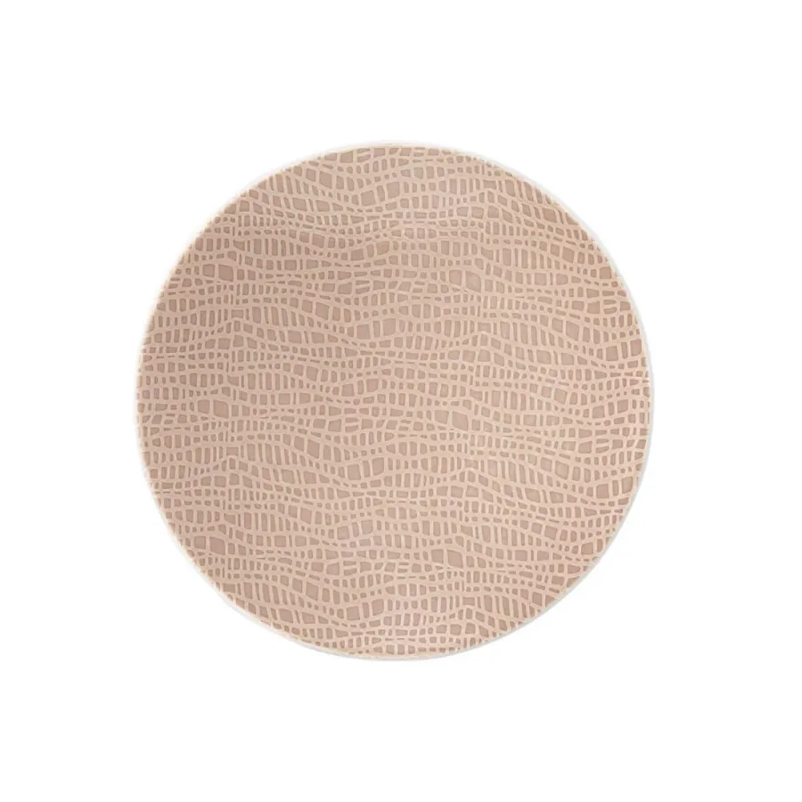 obrazek 1 Porcelanowy okrągły talerz do chleba 16,5 cm zdobiony różowym deseniem - Seltmann Weiden