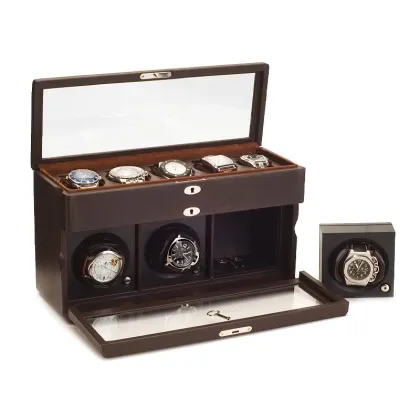 Zdjęcie Wykwintne pudełko do zegarków z rotomatem