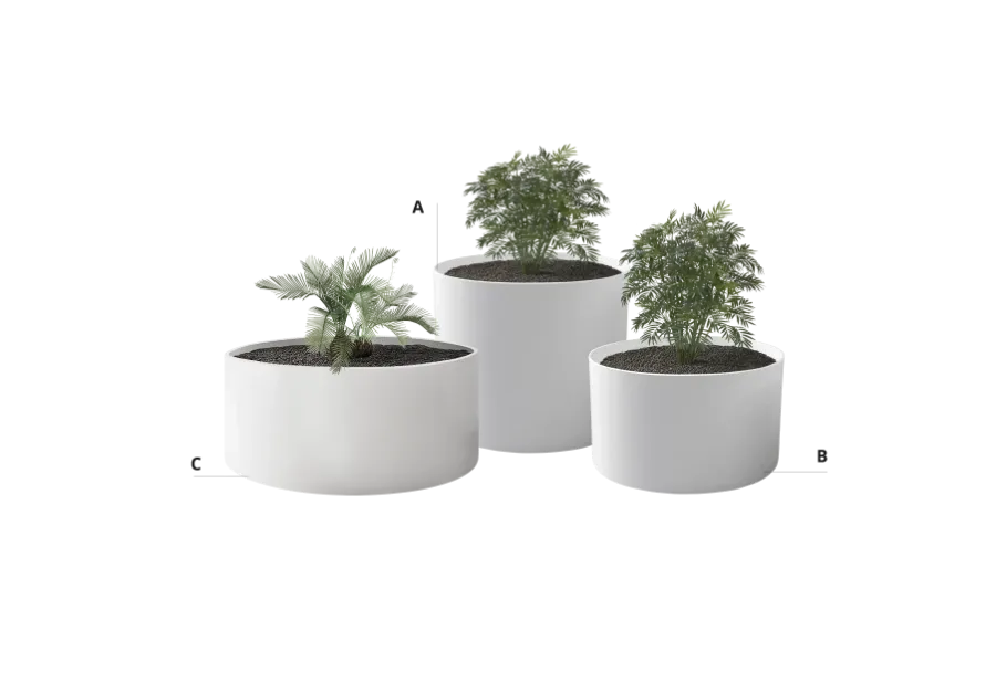 flower pots in a modern style