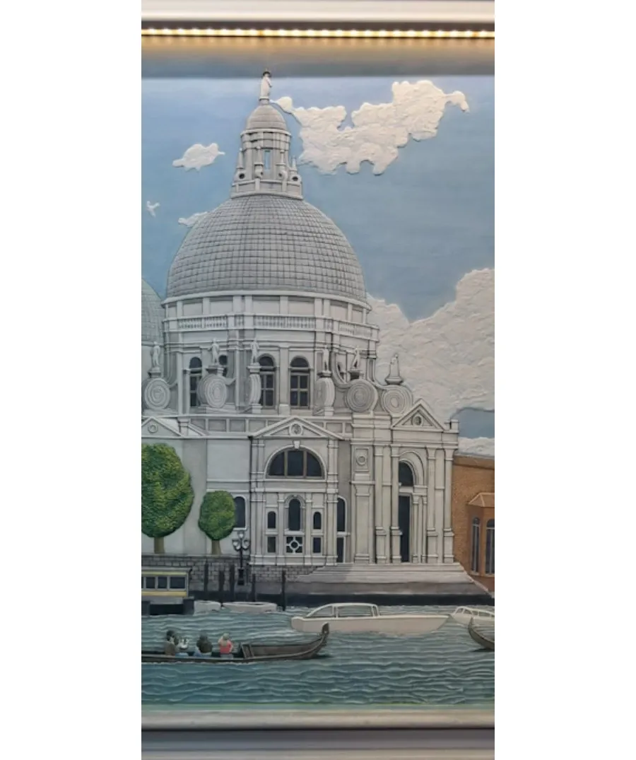 obrazek 4 Wspaniałą Płaskorzeźba Obraz 140cm ×90cm ×3cm Wenecja 03.