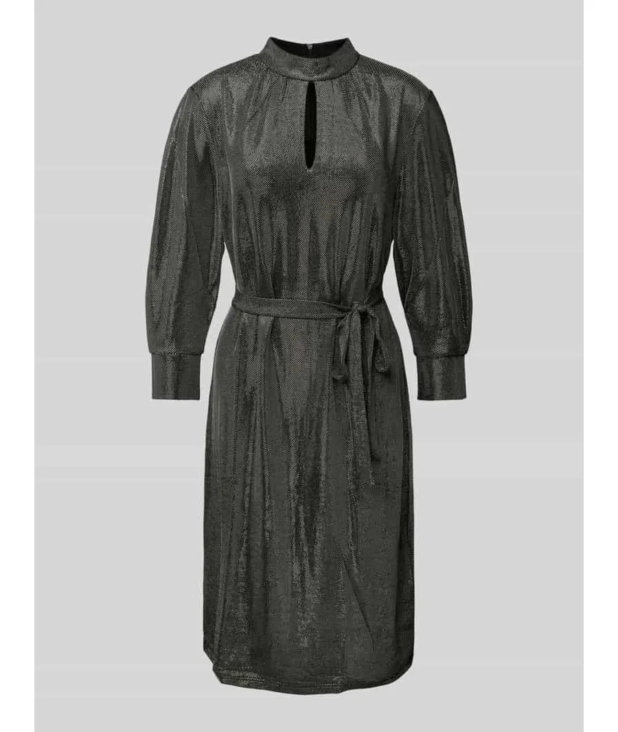 obrazek 1 Sukienka o długości do kolan z wiązanym paskiem