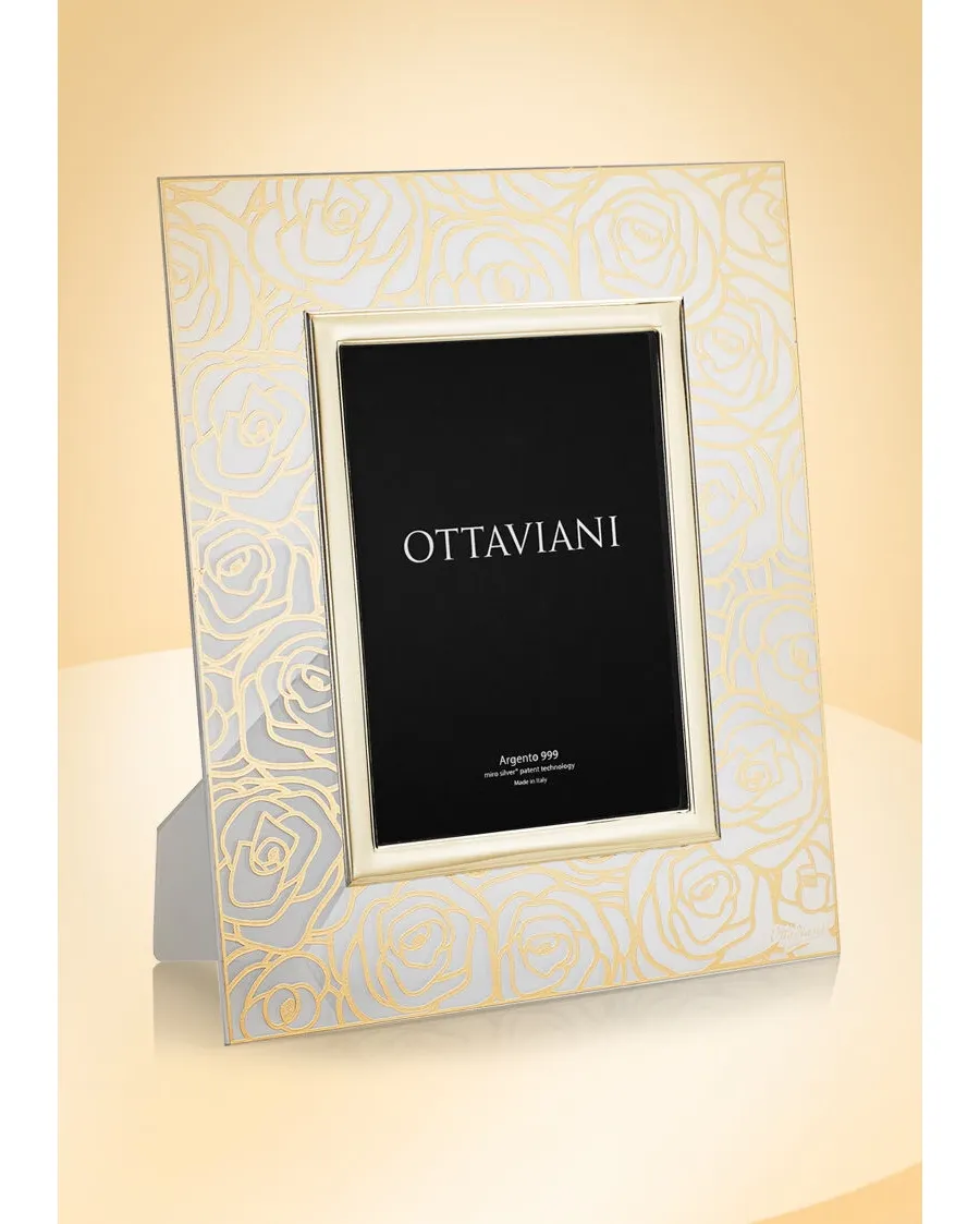 obrazek 3 Ekskluzywna kryształowa ramka na zdjęcia „Róże”