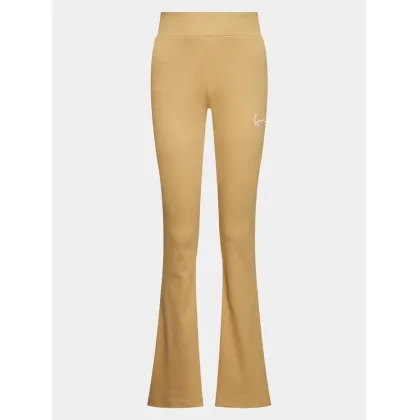 Zdjęcie Karl Kani Spodnie dresowe Small Signature Flared Rib 6104086 Beżowy Flare Fit