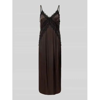 Zdjęcie Sukienka midi z obszyciem z koronki model ‘Sachi’