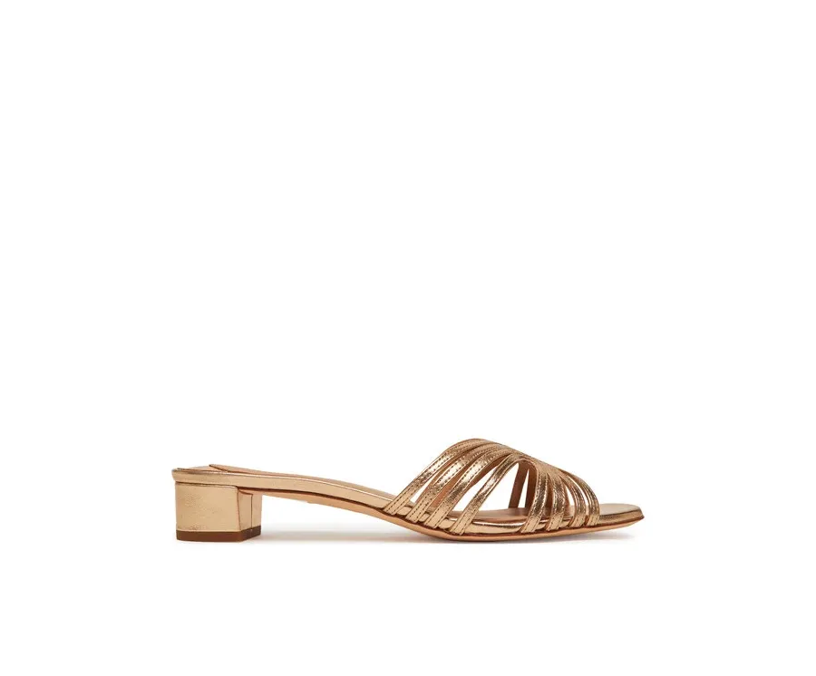 obrazek 1 LAUREN RALPH LAUREN Klapki Fay 802966855001 Złoty