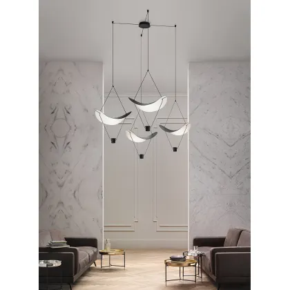 Zdjęcie Piękne włoskie oświetlenie do różnorodnych wnętrz - żyrandol Vollee