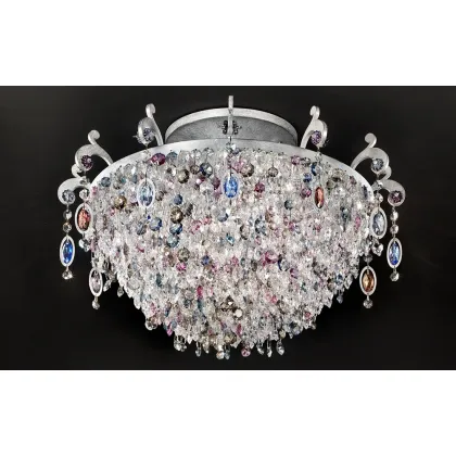 Picture Ceiling chandelier with glass pendants - Rosemery