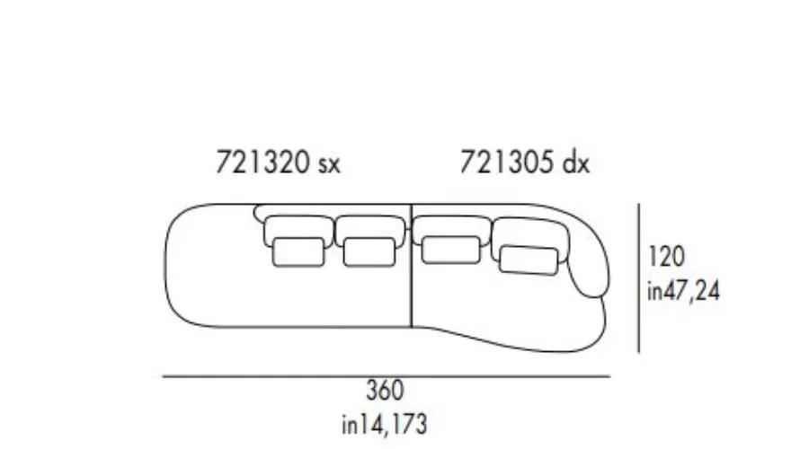 obrazek 5 Wytworna sofa Space do salonu