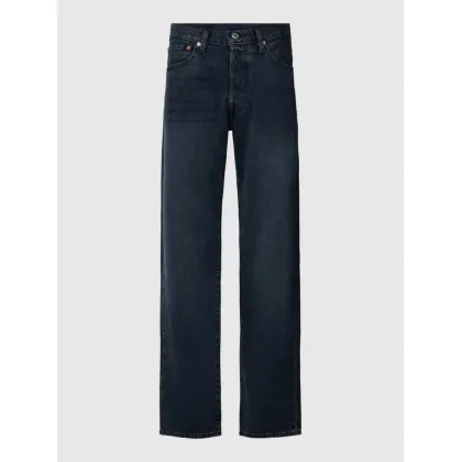 Zdjęcie Jeansy z prostą nogawką i 5 kieszeniami model ‘501 BLUE BLACK STRETCH’