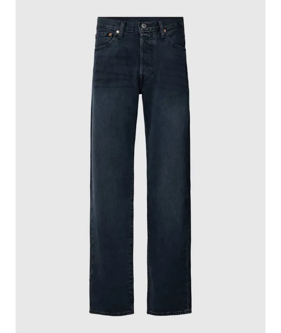 obrazek 1 Jeansy z prostą nogawką i 5 kieszeniami model ‘501 BLUE BLACK STRETCH’