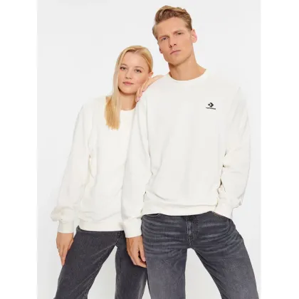 Zdjęcie Converse Bluza Standard Fit Left Chest Star Chev Emb Crew Ft 10023861-A09 Écru Regular Fit
