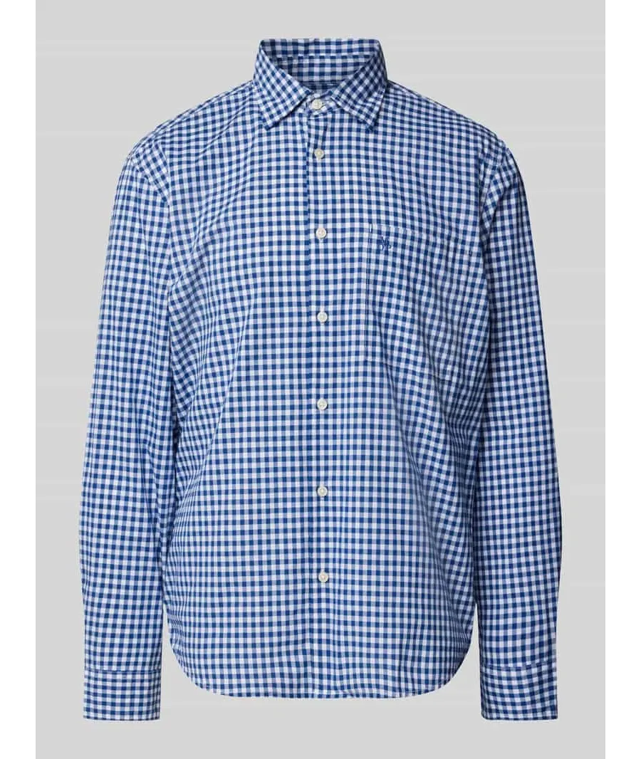obrazek 1 Koszula casualowa o kroju regular fit z czystej bawełny ekologicznej ze wzorem w kratę