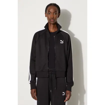 Zdjęcie Puma bluza Iconic T7 Track Jacket damska kolor czarny wzorzysta 627994
