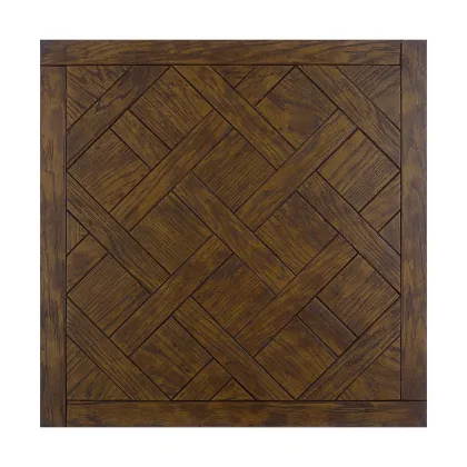 Zdjęcie Ekskluzywna włoska podłoga z dębu z brązową bejcą i patyną z matowym wykończeniem