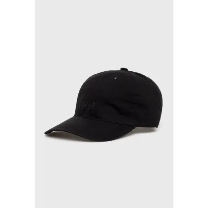 Zdjęcie Helly Hansen czapka kolor czarny z aplikacją 38791-597