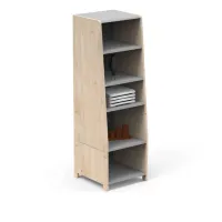 Picture ASYMMETRY - MONTESSORI children's cabinet/shelf made of natural wood - Mathy by Bols
