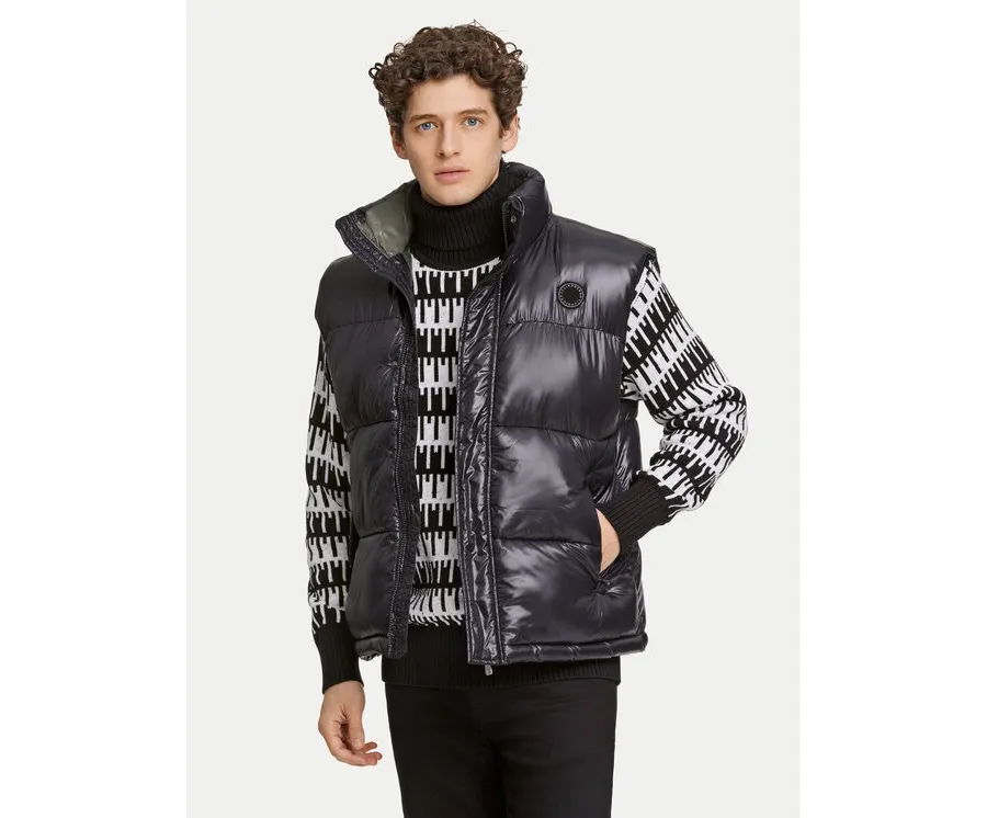 obrazek 1 Lindbergh Kamizelka 30-301129 Czarny Relaxed Fit