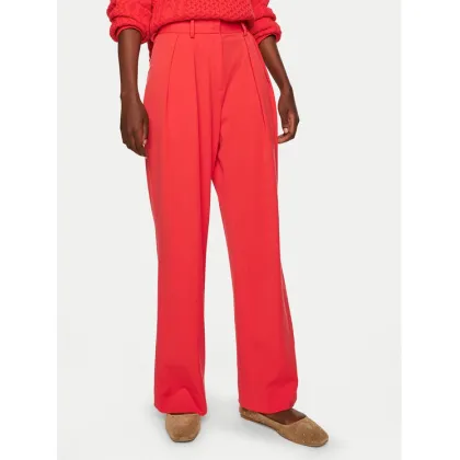 Zdjęcie STAUD Spodnie palazzo Luisa R24P4100ST Czerwony Wide Leg