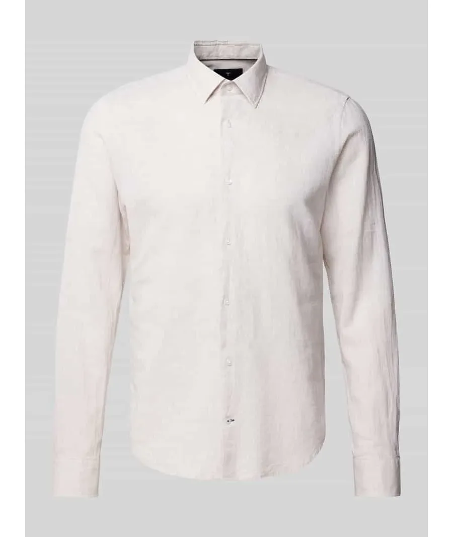 obrazek 1 Koszula biznesowa o kroju slim fit w jednolitym kolorze