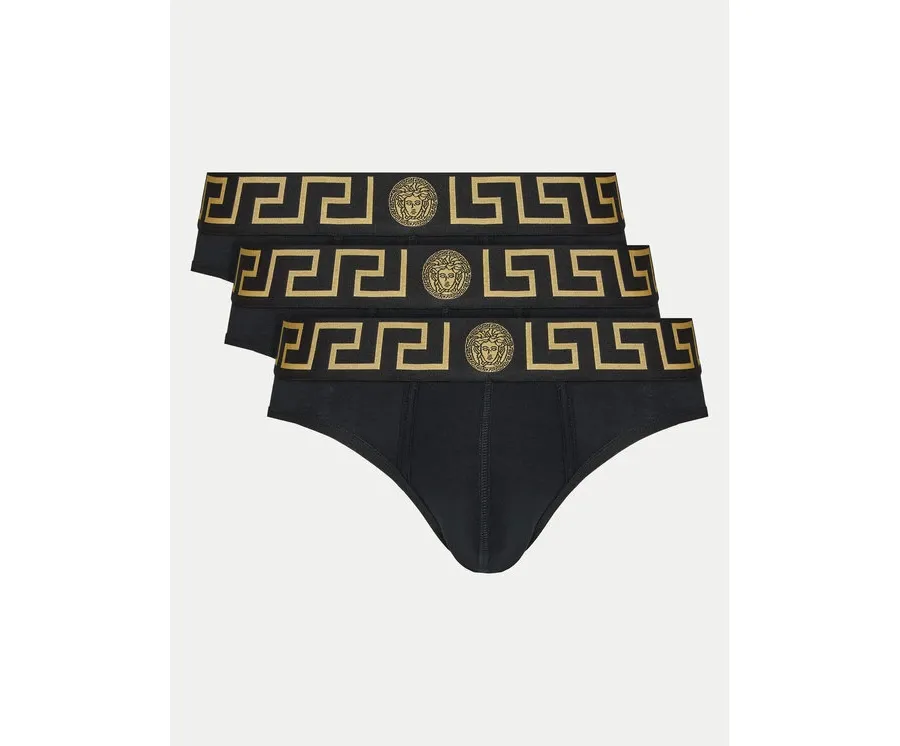obrazek 1 Versace Komplet 3 par slipów AU10327 1A10011 Czarny