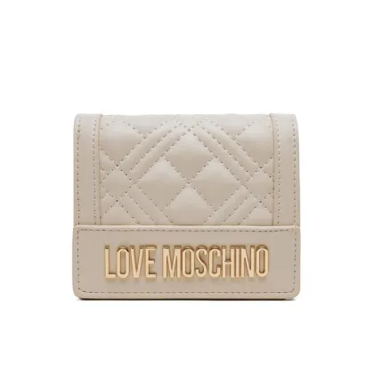 Zdjęcie LOVE MOSCHINO Mały Portfel Damski JC5601PP1MLA0110 Beżowy
